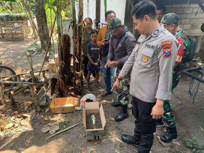 
 Warga Ngancar Temukan Mortir Aktif di Pekarangan Rumah