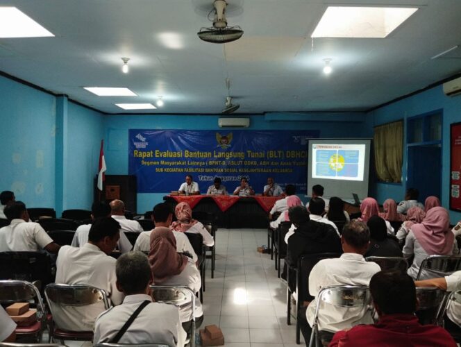 
 Dinsos Kota Kediri Evaluasi dan Monitoring Penyaluran Bantuan Tahun 2024
